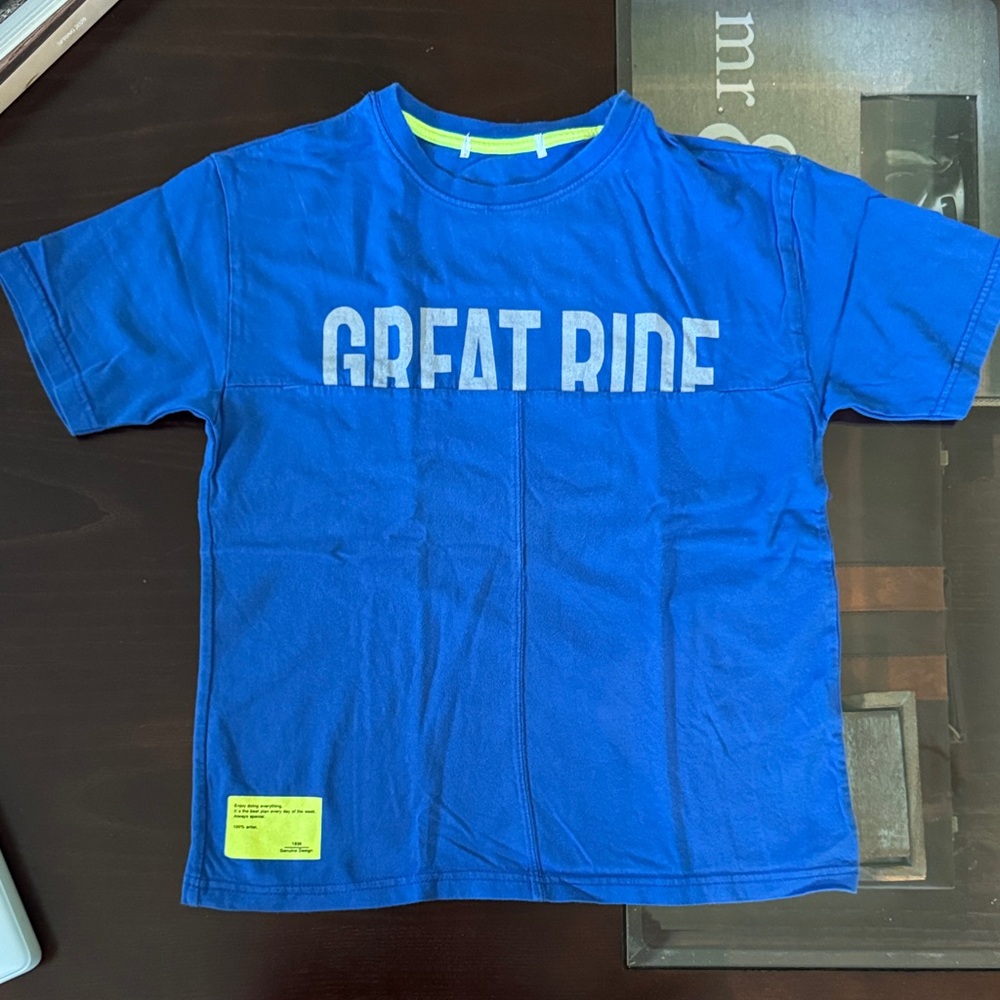 Zara Blue 'Great Ride' Kids Tee